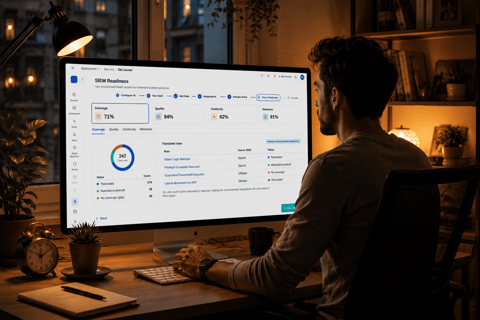 Onboarding System unified journey on a MacBook Air